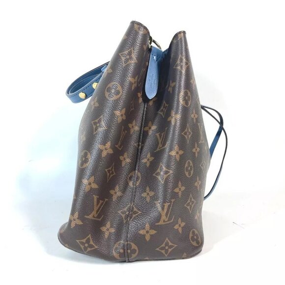 LOUIS VUITTON Monogram Neonoe Bucket type Shoulder Bag Brown x blue - Picture 3 of 16